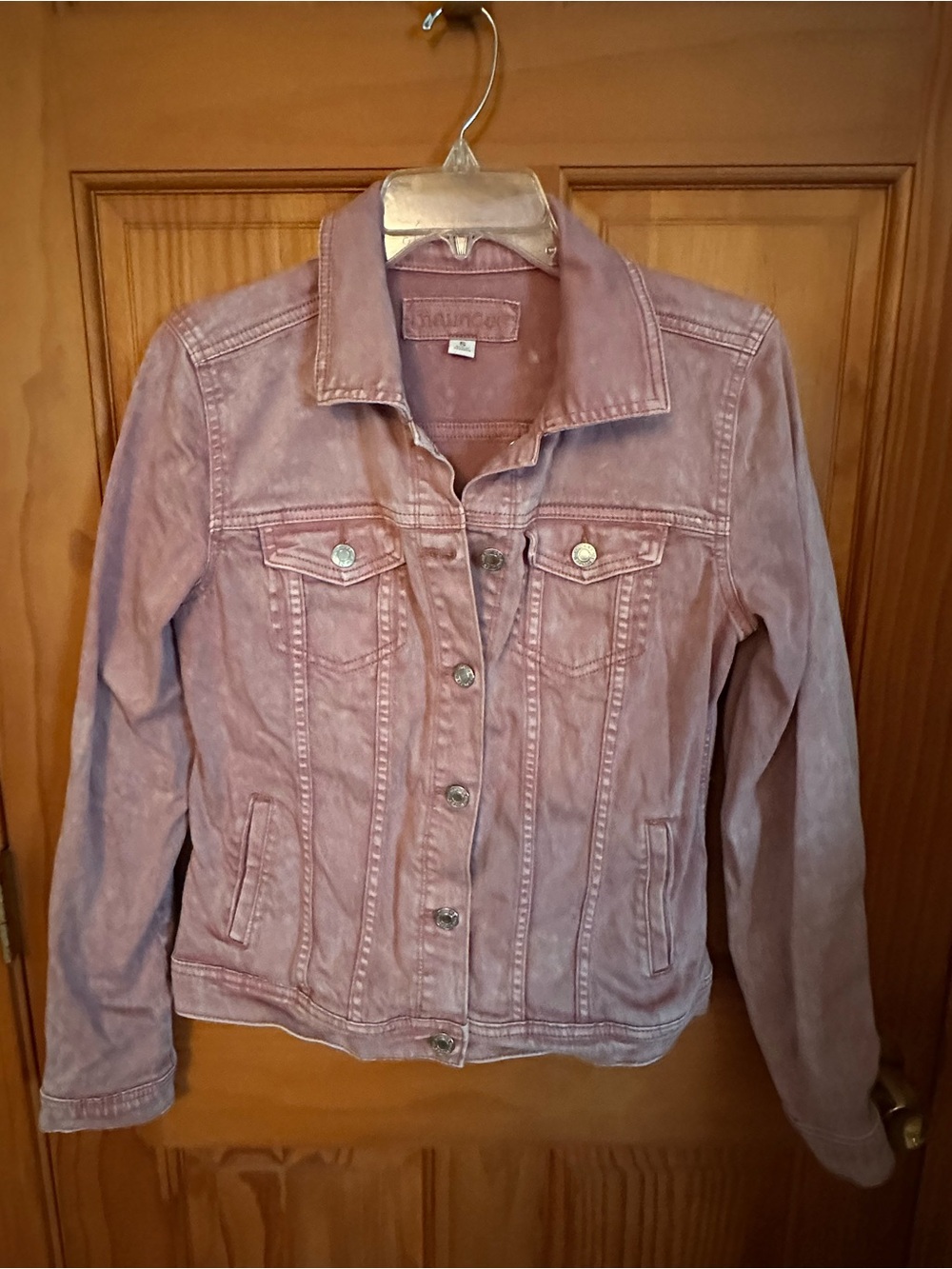 Maurices Mauve-Pink Denim Jacket